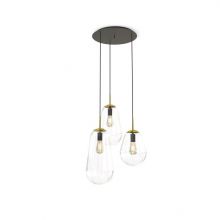 Pear III oprawa wisząca 3xE27 25W czarna/złota